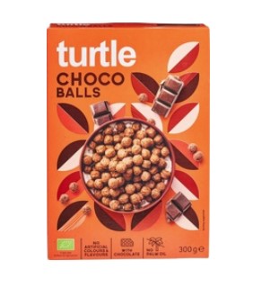 Choco balls van Turtle, 10 x 300 g