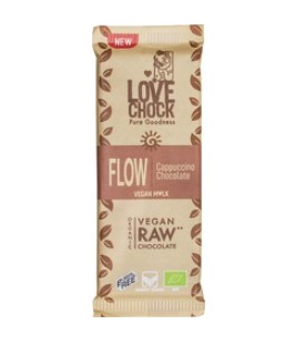 RAW Chocolade FLOW Cappuccino van Lovechock, 8 x 35 g