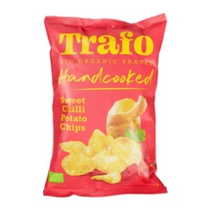 Hand cooked chips sweet chilli van Trafo, 10 x 125 g