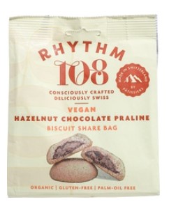 Choco hazelnut praline van Rhythm 108, 8 x 135 g