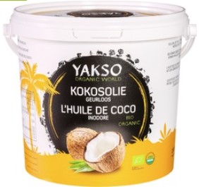 Kokosolie geurloos van Yakso, 1 x 2500 ml