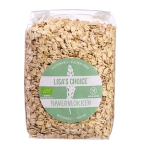 Havervlokken Glutenvrij van Lisa`s choice, 6 x 450 g