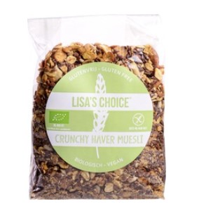 Crunchy havermuesli van Lisa`s choice, 6 x 300 g