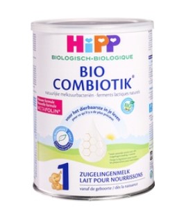 Combiotik zuigelingenmelk 1 van HiPP, 6 x 800 g