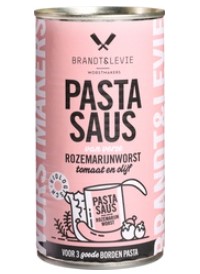 Pastasaus van rozemarijnworst van Brandt & Levie, 6 x 500 g