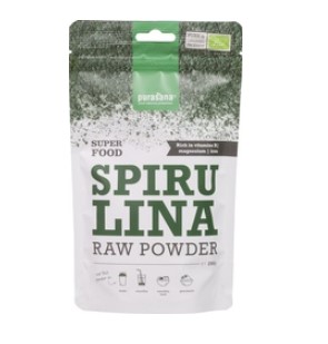 Spirulina poeder van Purasana, 1 x 200 g