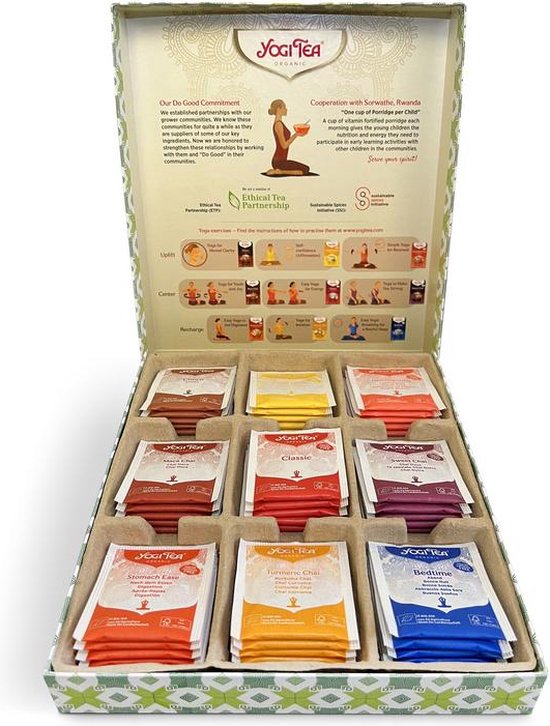 Kruidenthee Yoga selection box van Yogi Tea, 6 x 1 stk
