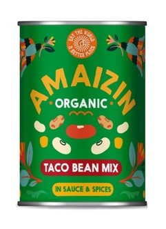 Taco Bean Mix van Amaizin, 6 x 400 g