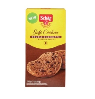 Soft cookies Double chocolate GV van Dr. Schär, 6 x 210 g