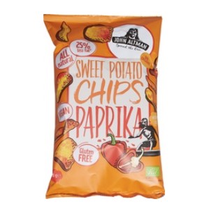 Sweet Potato Chips Paprika van John Altman, 12 x 90 g