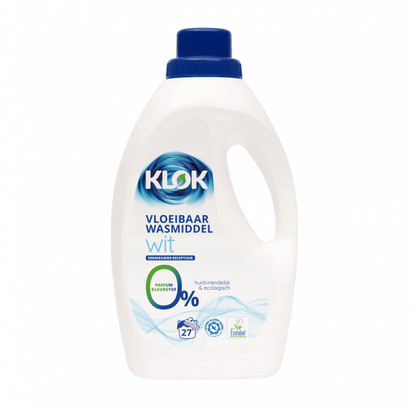 Vloeibaar wasmiddel wit van Klok Eco, 4 x 1,48 l