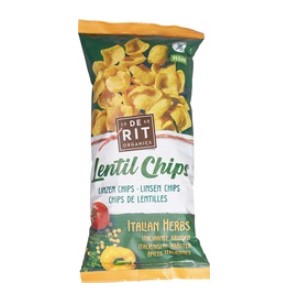 Linzenchips Italian herbs van De Rit, 7 x 75 g