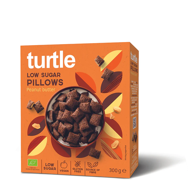 Low sugar pillows van Turtle, 8 x 300 g