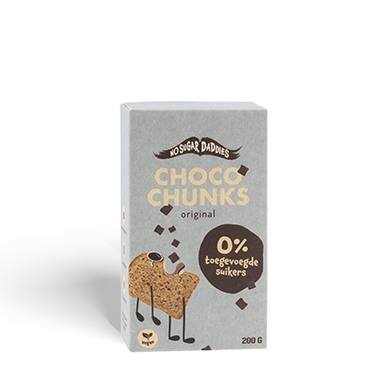 Choco-chunks original van No Sugar Daddies, 10 x 180 g