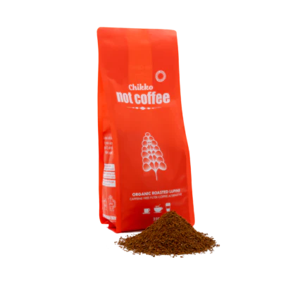 Cafeïnevrij lupine alternatief voor koffie van Chikko not coffee