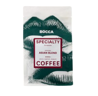 Arabica Asian blend espresso van Bocca gemalen, 8 x 250 g