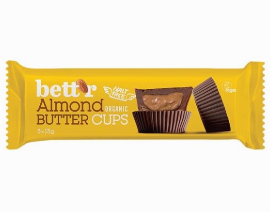 Almond butter cups van Bett`r, 12 x 37 g