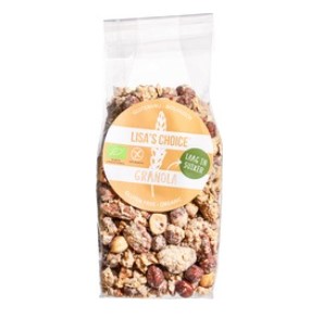 Granola laag in suiker van Lisa`s choice, 8 x 300 g