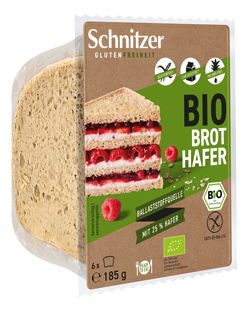 Glutenvrij haverbrood van Schnitzer, 4 x 185 g
