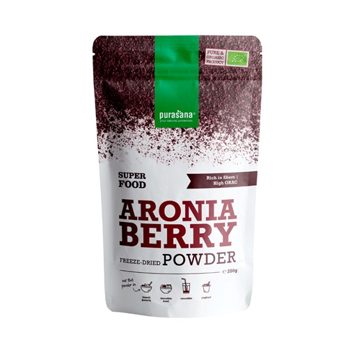 Aronia poeder van Purasana, 6 x 200 g