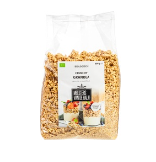 Granola crunchy basis van Meesters van de Halm, 4 x 800 g