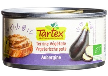 Veganpaté aubergine van Tartex, 12 x 125 g
