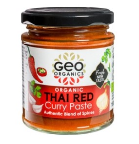 Currypaste Thai red van Geo Organics, 6 x 180 g