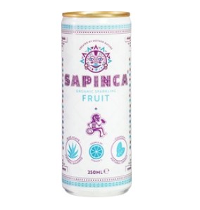 Frisdrank sparkling fruit van Sapinca excl statiegeld, 12 x 250