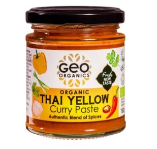 Currypasta Thai geel van Geo Organics, 6 x 180 g