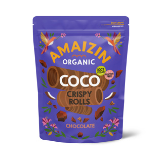 Crispy rolls kokos chocolade van Amaizin, 6 x 140 g