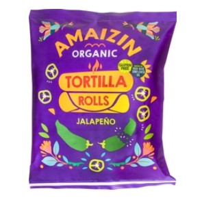 Tortilla Rolls jalapeno van Amaizin, 14 x 100 g
