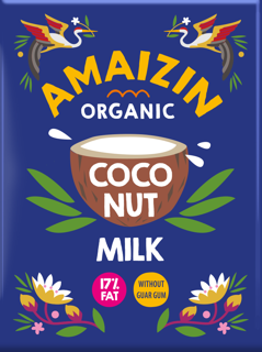 Kokosmelk van Amaizin, 12 x 200 ml