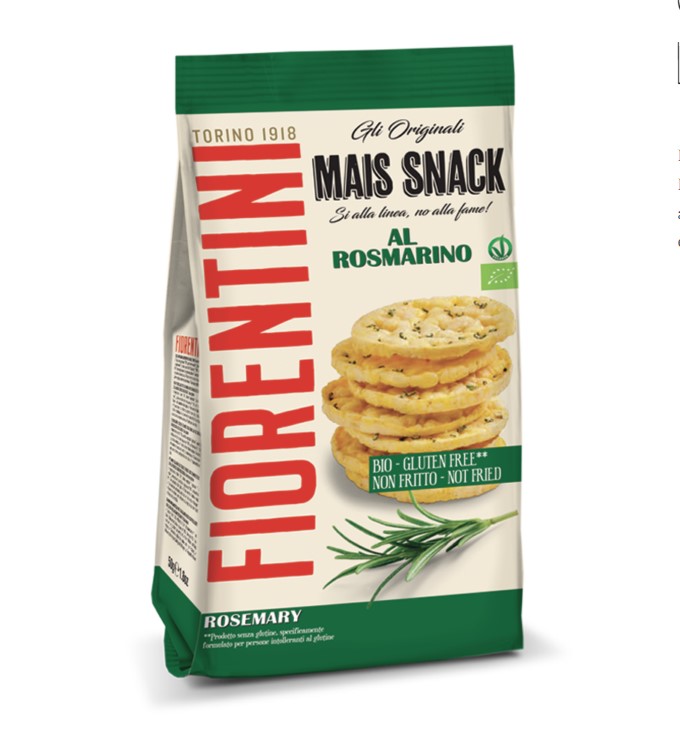Maissnack rozemarijn van Fiorentini, 16 x 50 g