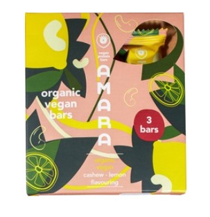 Dadelreep cashew lemon van AMARA, 12 x 120 g