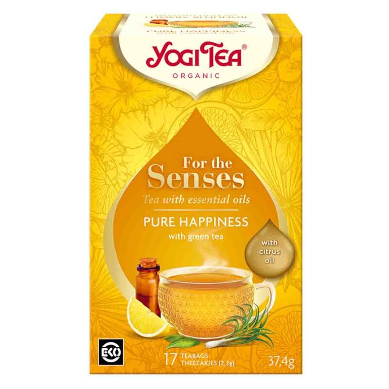 For the senses Pure Happiness van Yogi Tea, 6 x 17 builtjes