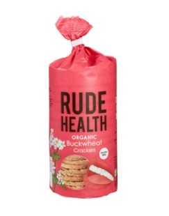 Boekweit crackers van Rude Health, 8 x 100 g