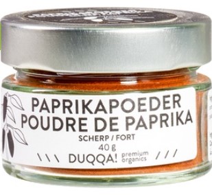 Paprikapoeder scherp van Duqqa!, 1 x 40 g