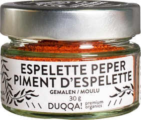 Piment d`Espelette peper poeder van Duqqa!, 1 x 30 g