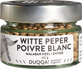 Witte peper Malabar van Duqqa!, 1 x 40 g