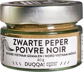 Zwarte peper gemalen van Duqqa!, 1 x 40 g