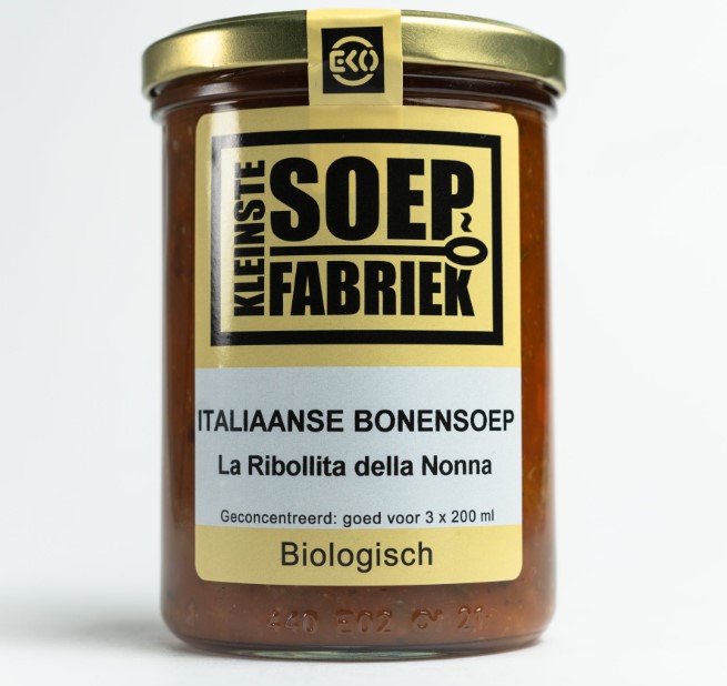 Bonensoep Italiaans van Kleinstesoepfabriek, 6 x 400 ml