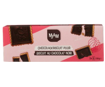 Biscuit pure chocolade van MJAM, 12 x 150 g