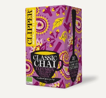 Kruidenthee classic chai van Clipper, 4 x 20 builtjes