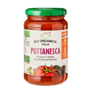 Pastasaus olijven en kappertjes van Bio Organica Italia, 5 x 350