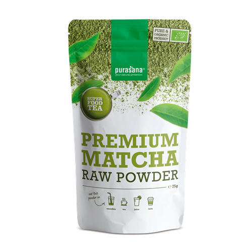 Matcha premium poeder van Purasana, 1 x 75 g