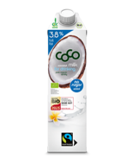 Kokosmelk 3,8% van Dr. Antonio Martins, 6 x 1 Liter