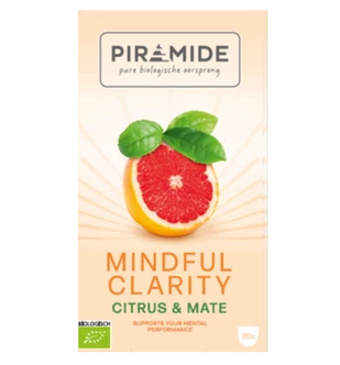 Kruidenthee mindful clarity citrus maté van Piramide, 4 x 20 builtjes