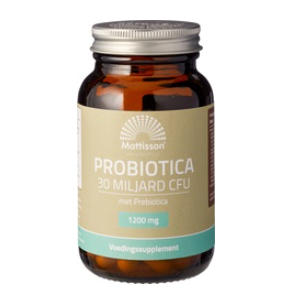 Probiotica 30 miljard CFU van Mattisson GEEN BIO KEURMERK, 1 x 6