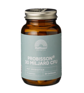 Probiotica 30 miljard CFU van Mattisson GEEN BIO KEURMERK, 1 x 60 stk