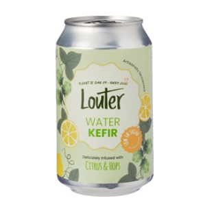 Waterkefir citrus hop van Louter Excl.statiegeld, 12 x 330 ml